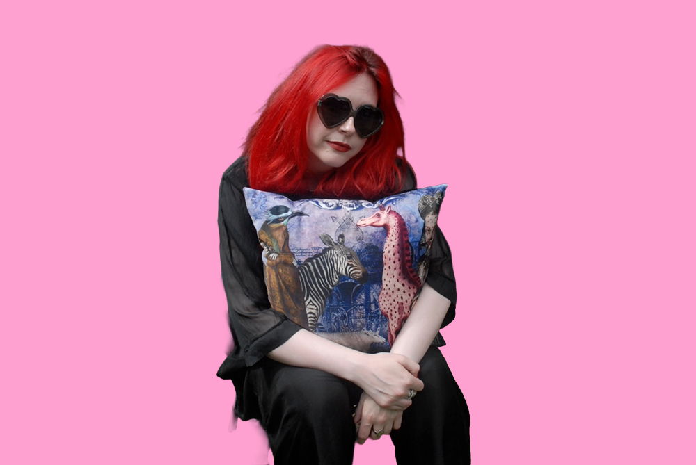 'The Vintage Zoo' Velvet Cushion