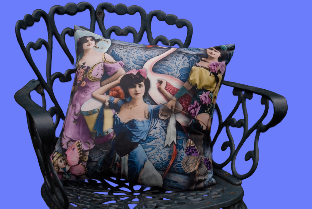 'The Circus Is Coming' Velvet Cushion