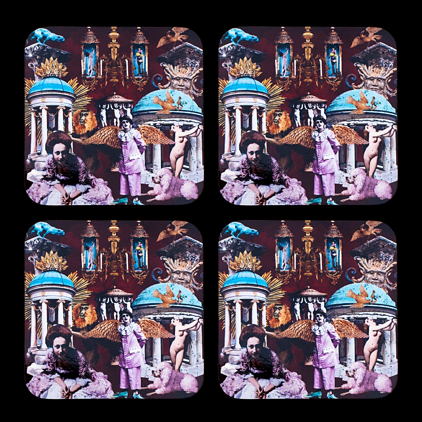 'Vintage Collage' Set of 4 Coasters