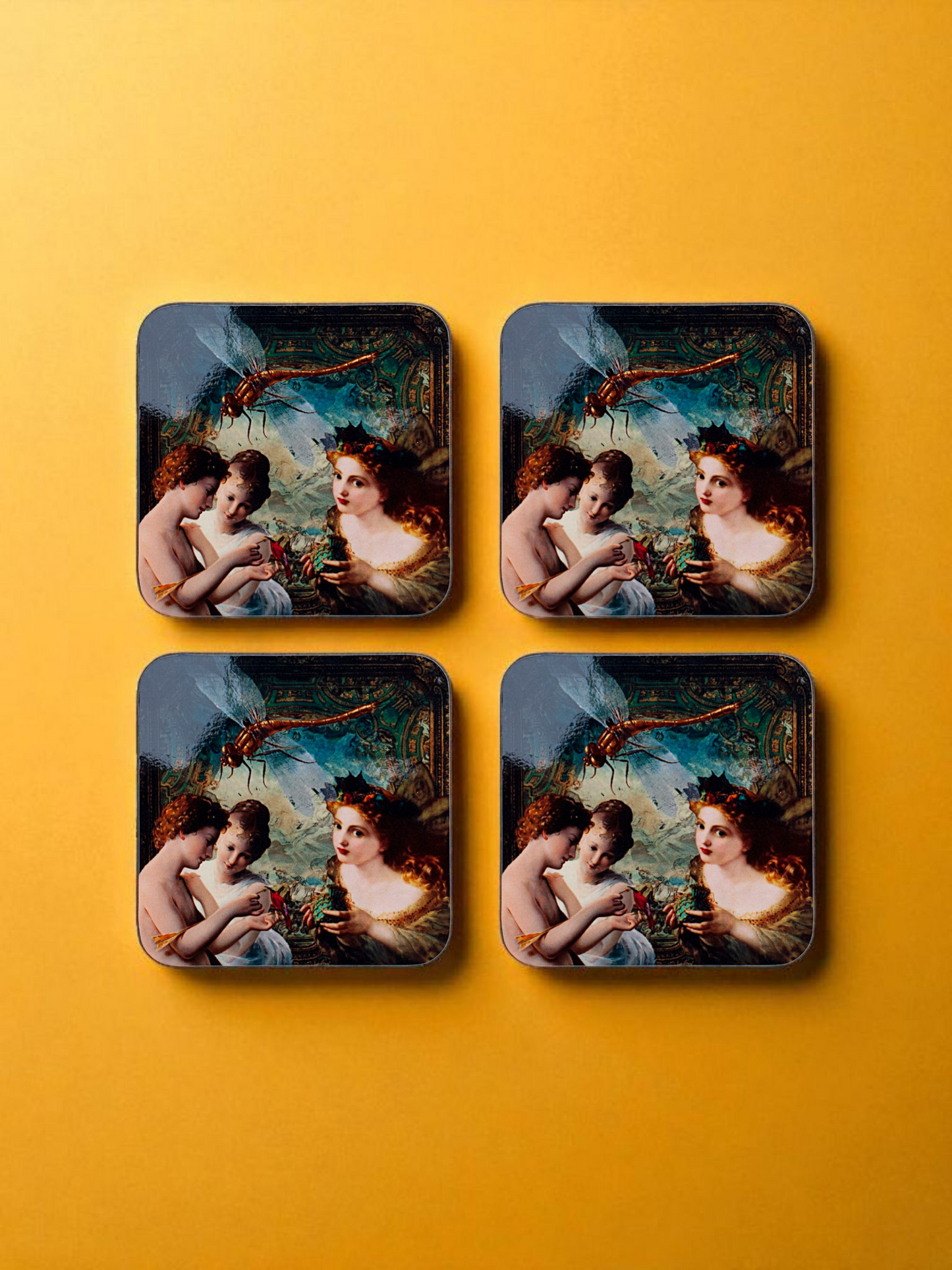 'Angels Whispering' Set of 4 Coasters