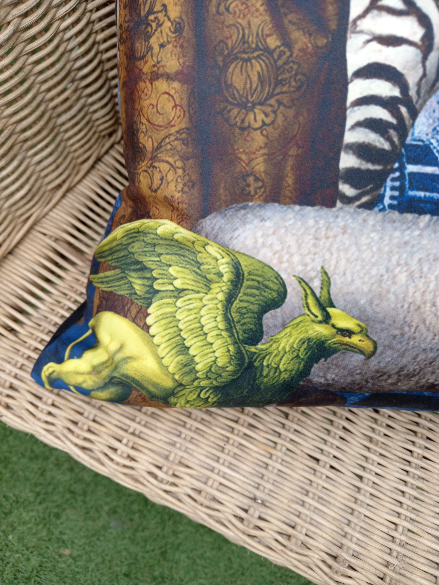 'The Vintage Zoo' Velvet Cushion