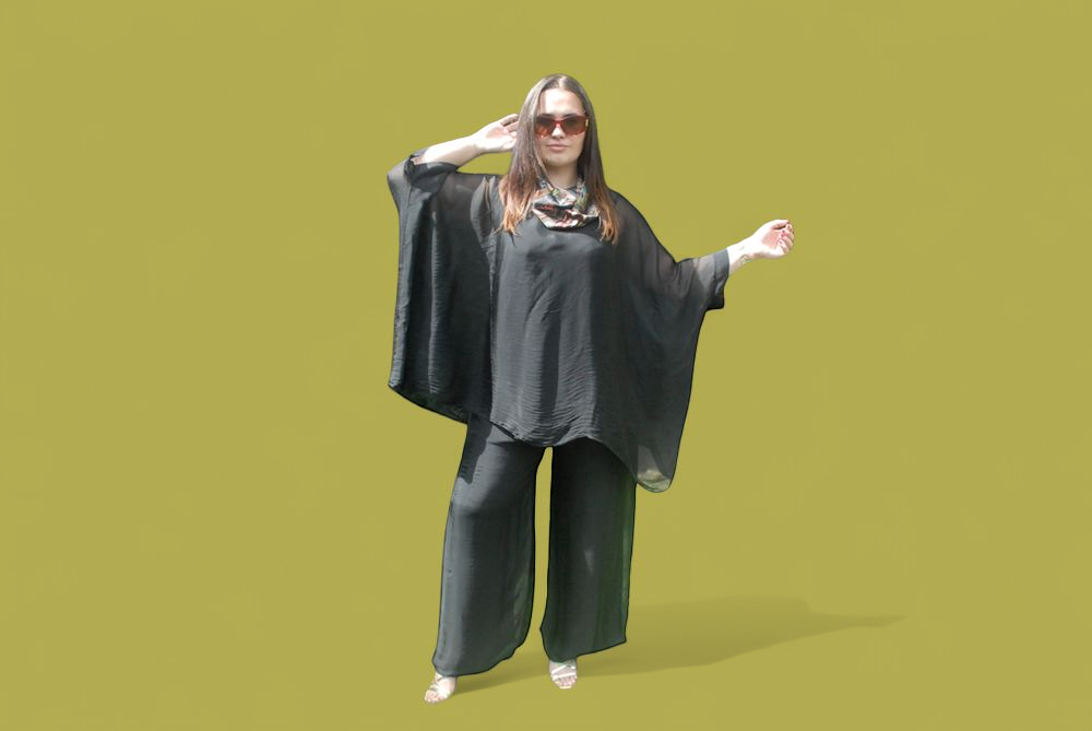 Black Silk Pants
