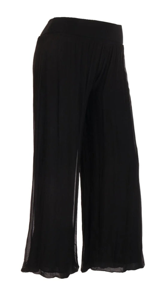 Black Silk Pants