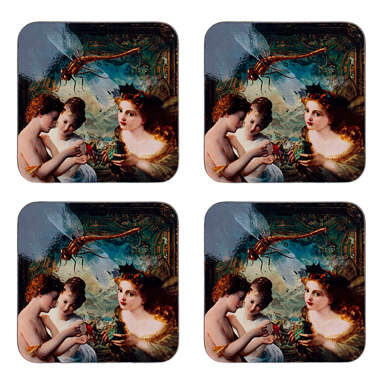 'Angels Whispering' Set of 4 Coasters