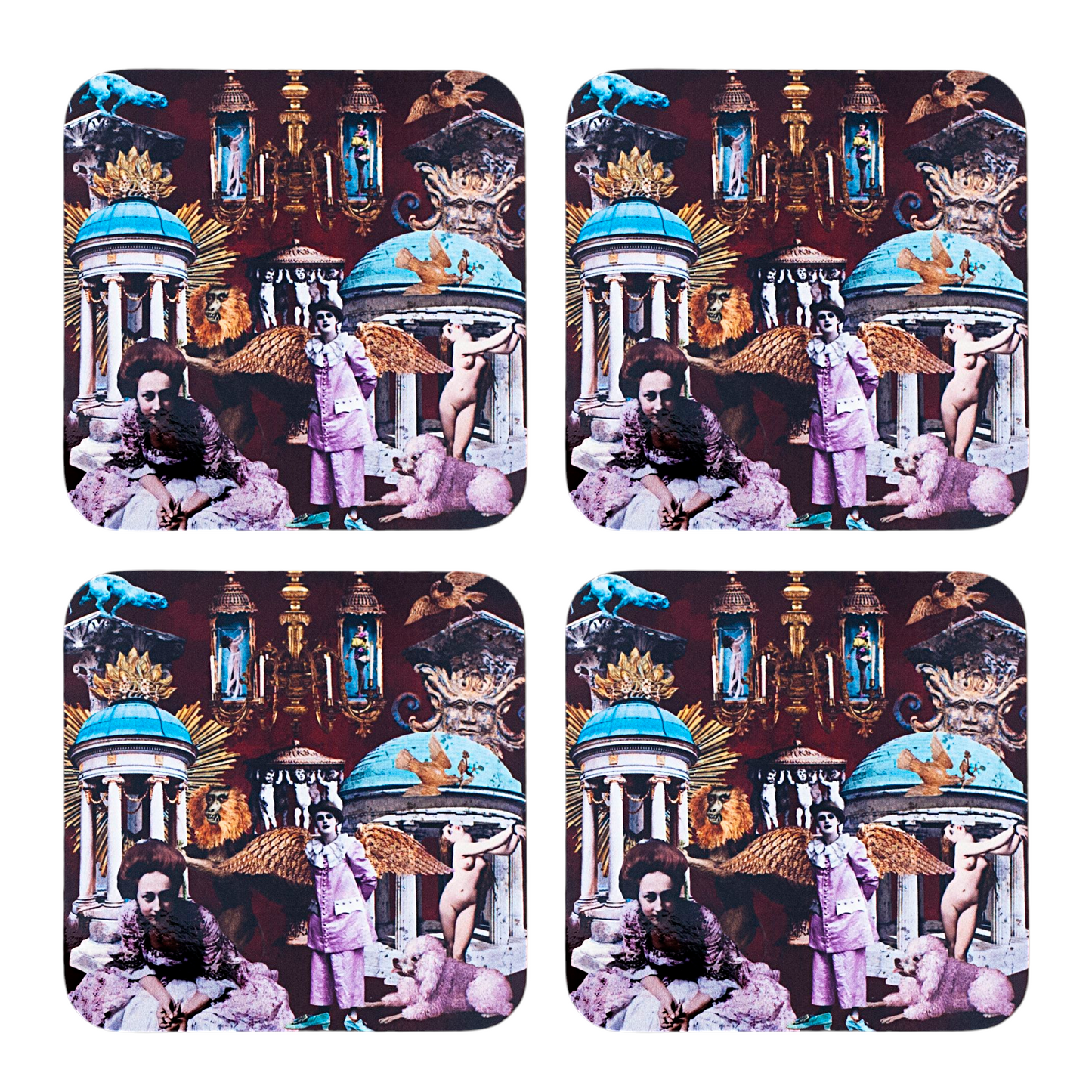 'Vintage Collage' Set of 4 Coasters