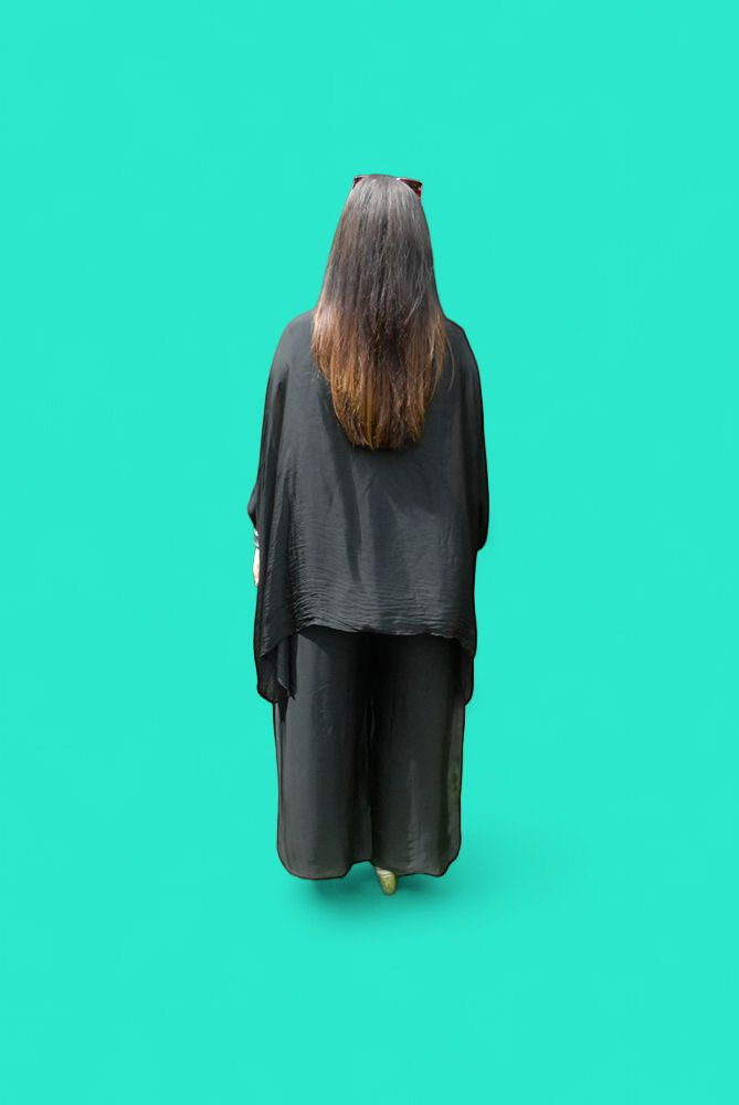 Black Silk Pants